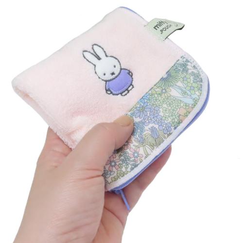 ミッフィー タオルポーチ どっとポーチ ベーシック リバティファブリック ピンク BE ディックブルーナ メール便可