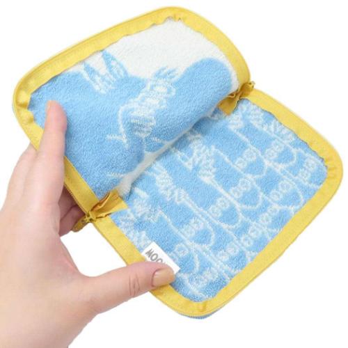 ムーミン タオルポーチ どっとポーチ ショート ニョロニョロ BE 北欧 キャラクター グッズ メール便可