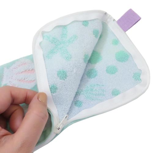 リトルマーメイド タオルポーチ どっとポーチ ベーシック アリエル BE ディズニープリンセス キャラクター グッズ メール便可