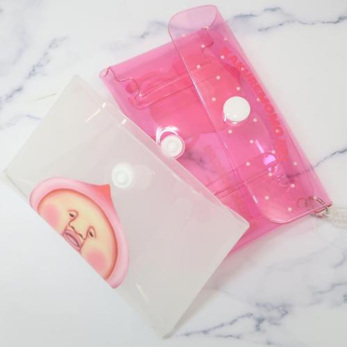 こびとづかん クリアポーチ ふたごポーチ カクレモモジリ キャラクター グッズ