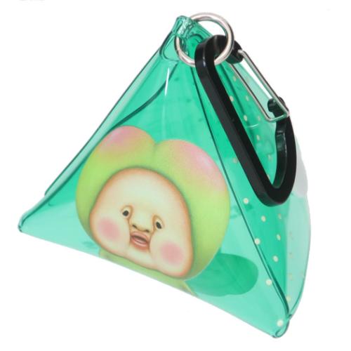 こびとづかん ミニポーチ クリア三角ポーチ スモモノウチ キャラクター グッズ