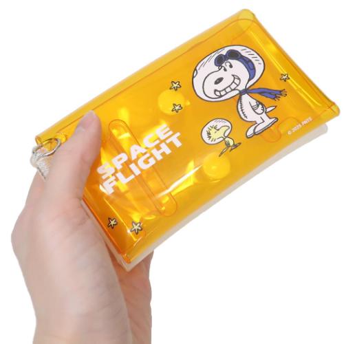 スヌーピー クリアポーチ ふたごポーチ アストロノーツ OR ピーナッツ キャラクター グッズ