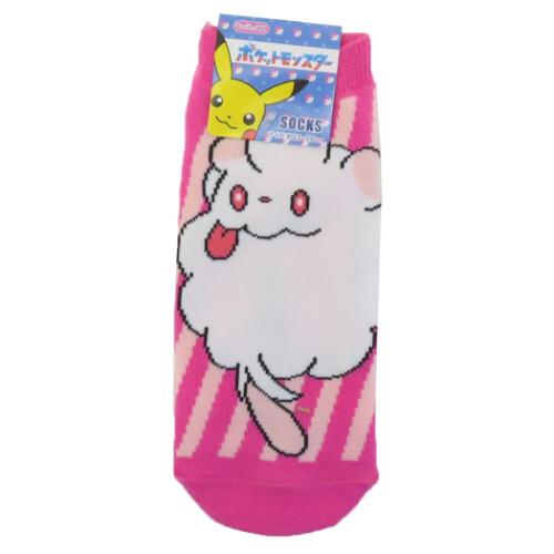 ポケットモンスター 女性用靴下 レディースソックス ペロッパフ ストライプ ポケモン キャラクター グッズ メール便可