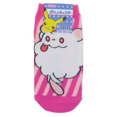 ポケットモンスター 小学生用靴下 ジュニアソックス ペロッパフ ストライプ ポケモン キャラクター グッズ メール便可