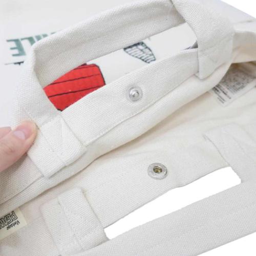 スヌーピー ショルダーバッグ IP.MED.2way.Peanuts-0A MEDIUMコットンバッグ Ivory ピーナッツ キャラクター グッズ