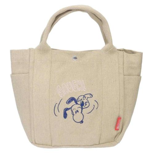 スヌーピー ランチバッグ IP.デリ.Peanuts-0A DELI コットンミニバッグ Beige ピーナッツ キャラクター グッズ