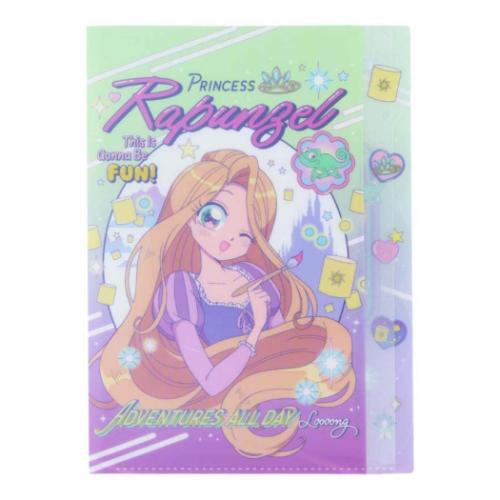 塔の上のラプンツェル ポケットファイル ダイカットクリアファイル5P バレエコア Y2K ディズニープリンセス メール便可