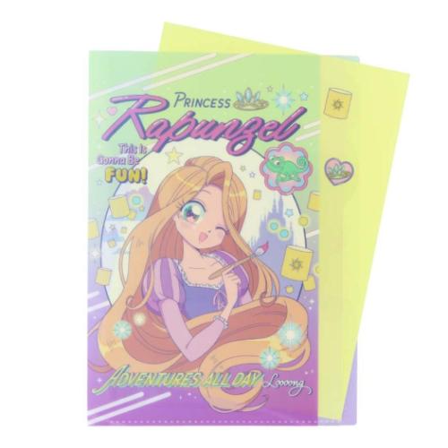 塔の上のラプンツェル ポケットファイル ダイカットクリアファイル5P バレエコア Y2K ディズニープリンセス メール便可