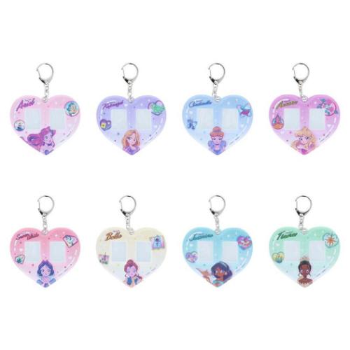 ディズニー キーリング ミニステッカーケース 全8種 8個入セット バレエコア Y2K キャラクター グッズ