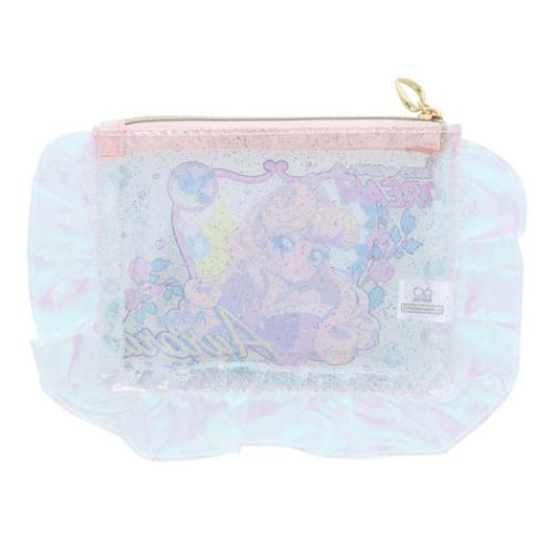 眠れる森の美女 フラットポーチ フリル付クリアポーチ オーロラ バレエコア Y2K ディズニープリンセス キャラクター グッズ メール便可