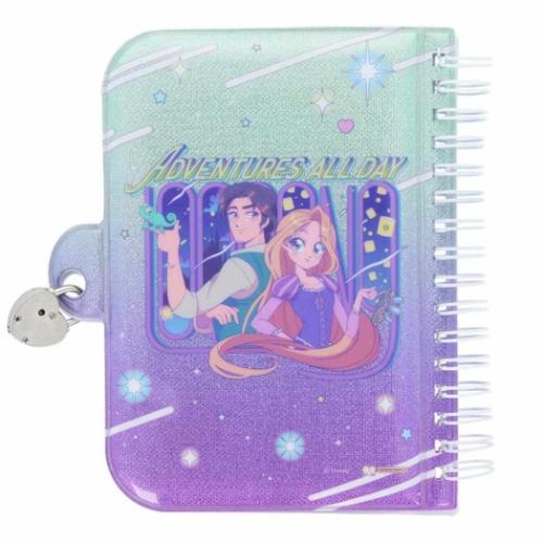 塔の上のラプンツェル リングノート 鍵付ノート バレエコア Y2K ディズニープリンセス キャラクター グッズ メール便可