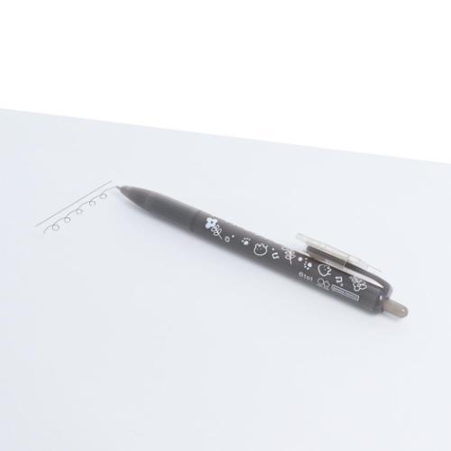 ずんどうネコ ボールペン プレート付ボールペン クロ かわいい グッズ メール便可