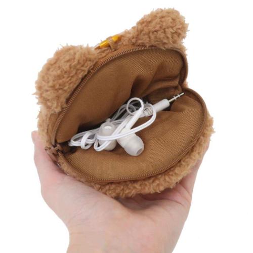 LINE FRIENDS minini ミニポーチ カラビナ付きフェイスポーチ ブニニ キャラクター グッズ