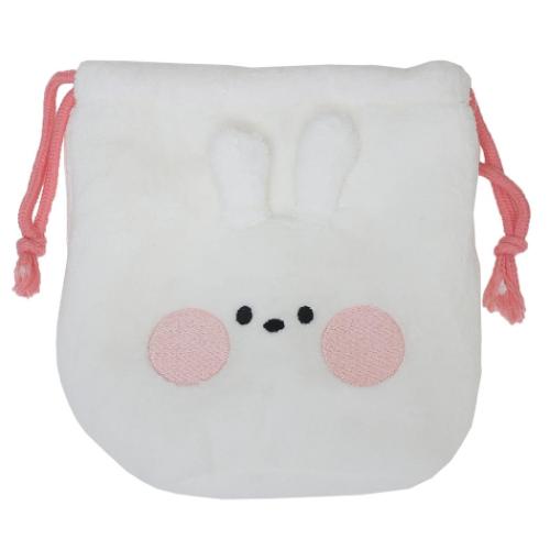 LINE FRIENDS minini 巾着袋 ダイカット巾着ポーチ コニニ キャラクター グッズ メール便可