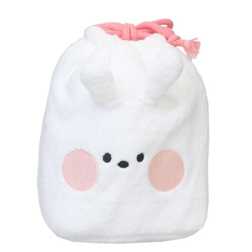 LINE FRIENDS minini 巾着袋 ダイカット巾着ポーチ コニニ キャラクター グッズ メール便可