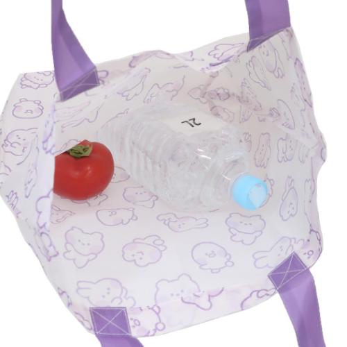 LINE FRIENDS minini ショッピングバッグ マスコット付きエコバッグ コニニ キャラクター グッズ