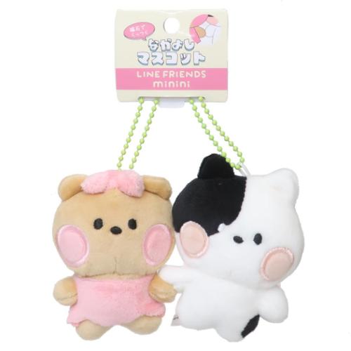LINE FRIENDS minini マスコット なかよしマスコット チョニニ&ジェニニ キャラクター グッズ