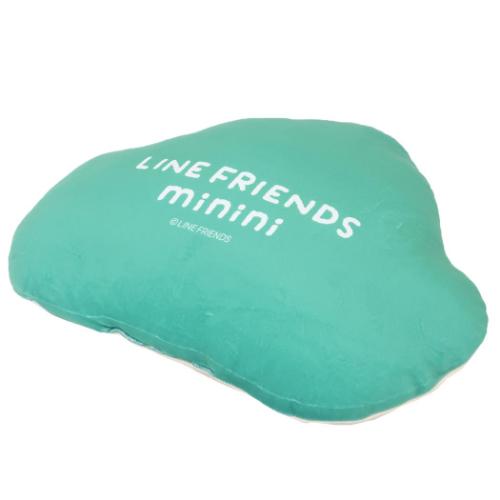 LINE FRIENDS minini クッション もちもちダイカットクッション GR キャラクター グッズ