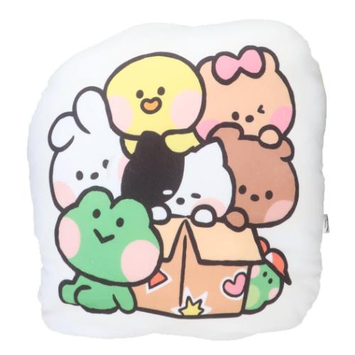 LINE FRIENDS minini クッション もちもちダイカットクッション YE キャラクター グッズ