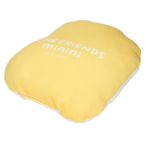 LINE FRIENDS minini クッション もちもちダイカットクッション YE キャラクター グッズ