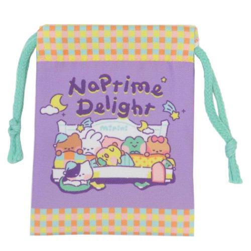 LINE FRIENDS minini 巾着袋 プリントミニ巾着 A キャラクター グッズ メール便可