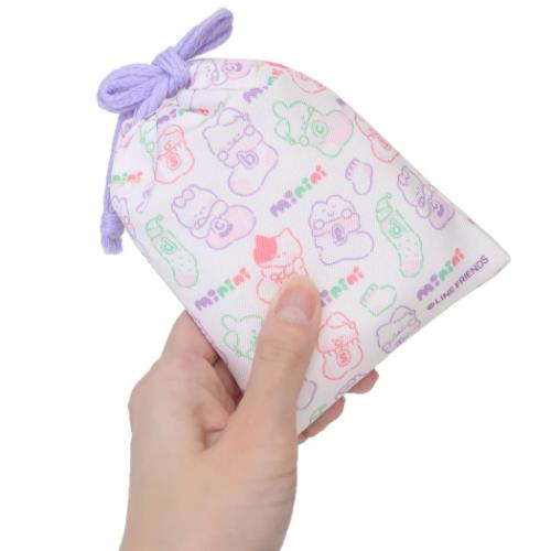 LINE FRIENDS minini 巾着袋 プリントミニ巾着 C キャラクター グッズ メール便可