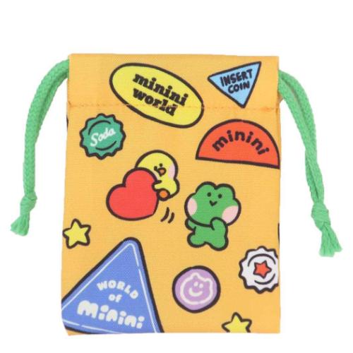 LINE FRIENDS minini 巾着袋 プリントミニ巾着 E キャラクター グッズ メール便可