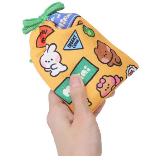 LINE FRIENDS minini 巾着袋 プリントミニ巾着 E キャラクター グッズ メール便可