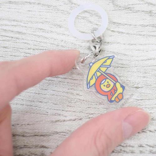 LINE FRIENDS minini レイングッズ めじるしチャーム サリニ キャラクター グッズ メール便可