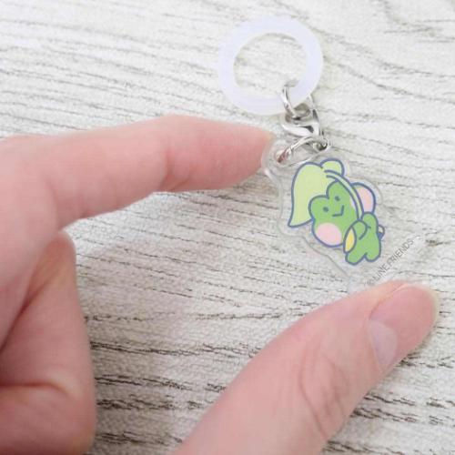 LINE FRIENDS minini レイングッズ めじるしチャーム レニニ キャラクター グッズ メール便可