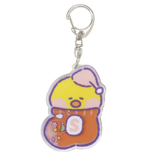 LINE FRIENDS minini キーリング シャカシャカアクリルキーホルダー サリニ キャラクター グッズ メール便可