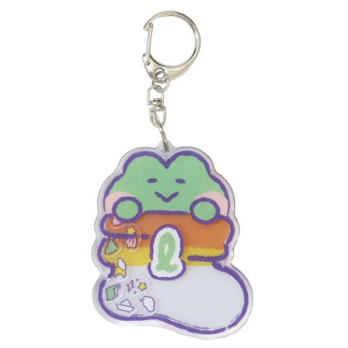 LINE FRIENDS minini キーリング シャカシャカアクリルキーホルダー レニニ キャラクター グッズ メール便可