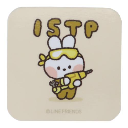 LINE FRIENDS minini ダイカットシール MBTIステッカー コニニA ISTP キャラクター グッズ メール便可