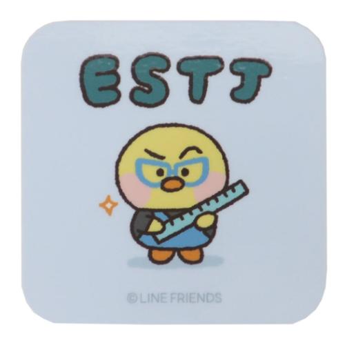 LINE FRIENDS minini ダイカットシール MBTIステッカー サリニC ESTJ キャラクター グッズ メール便可