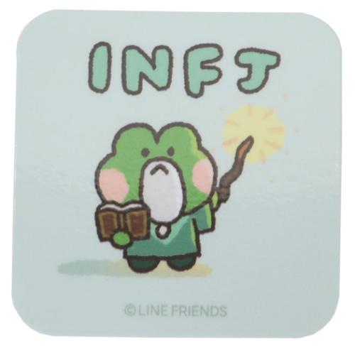 LINE FRIENDS minini ダイカットシール MBTIステッカー レニニA INFJ キャラクター グッズ メール便可