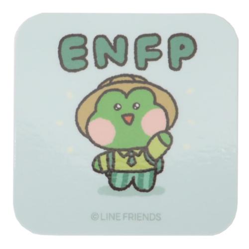 LINE FRIENDS minini ダイカットシール MBTIステッカー レニニC ENFP キャラクター グッズ メール便可