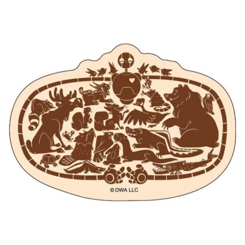 野生の島のロズ ダイカットシール ケース入りステッカーセット 5枚入り 映画キャラクター グッズ メール便可