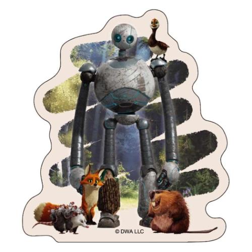 野生の島のロズ ダイカットシール ケース入りステッカーセット 5枚入り 映画キャラクター グッズ メール便可