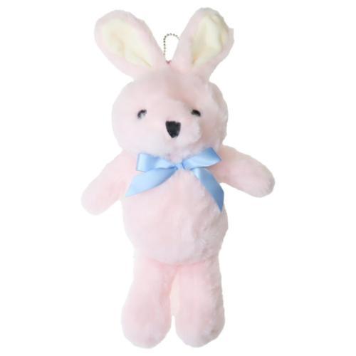 マスコット おリボンアニマルマスコットキーホルダーうさぎ アニマル ぬいぐるみキーホルダー グッズ