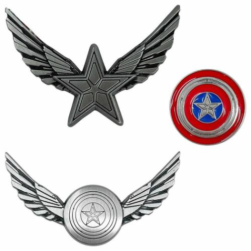 キャプテンアメリカ:ブレイブ ニュー ワールド ピンズ ピンバッジセット 3個セット MARVEL キャラクター グッズ メール便可