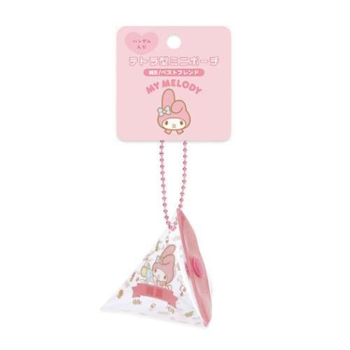 マイメロディ ミニポーチ 三角テトラ型ミニポーチ ベストフレンド サンリオ キャラクター グッズ