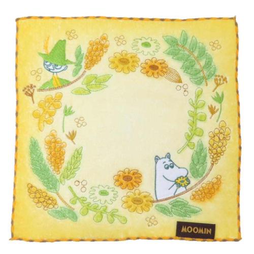 ムーミン ミニタオル シャーリングハンカチタオル オーガニックコットン スプリングリース 北欧 キャラクター グッズ メール便可