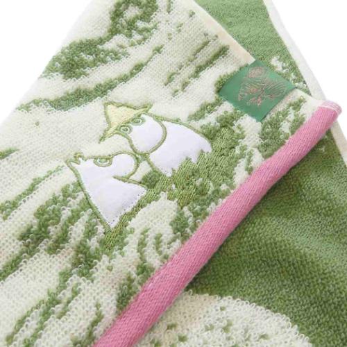 ムーミン ミニタオル パイルジャガードミニタオル オーガニックコットン 空を舞う 北欧 キャラクター グッズ メール便可