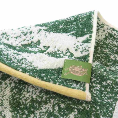 ムーミン ミニタオル パイルジャガードミニタオル オーガニックコットン 森の奥で 北欧 キャラクター グッズ メール便可