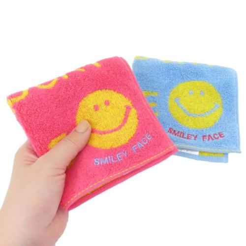 スマイリーフェイス ミニタオル タオルチーフ ニコトーク Smiley Face キャラクター グッズ メール便可