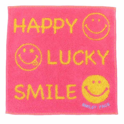 スマイリーフェイス ミニタオル タオルチーフ ニコトーク Smiley Face キャラクター グッズ メール便可