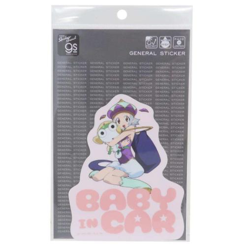 ケロロ軍曹 ビッグシール ビッグサイズステッカー BABY IN CAR キャラクター グッズ メール便可