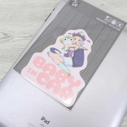 ケロロ軍曹 ビッグシール ビッグサイズステッカー BABY IN CAR キャラクター グッズ メール便可