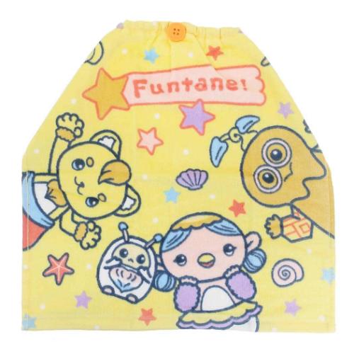 ファンターネ! ゴム&ボタン付きキッズおてふきタオル おりこうタオル イエロースター キャラクター グッズ メール便可