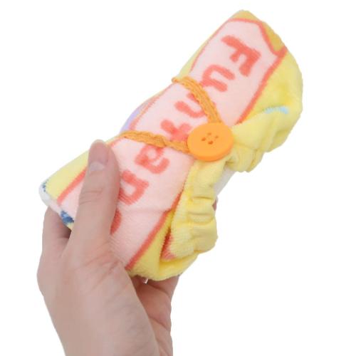 ファンターネ! ゴム&ボタン付きキッズおてふきタオル おりこうタオル イエロースター キャラクター グッズ メール便可